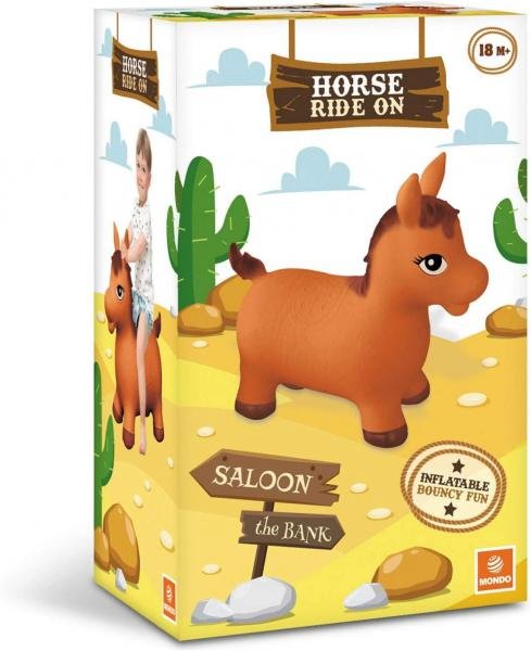 Inflatable Jumping Horse Mondo 09689 Brown