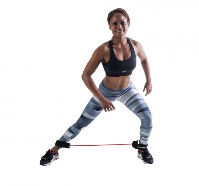 Pure2improve Lateral Trainer Resistance Training Expander Rød