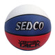 Basketball-Kunstlederoberteil Action 7 Rot/Blau