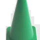 Coni da calcio 24 cm verdi