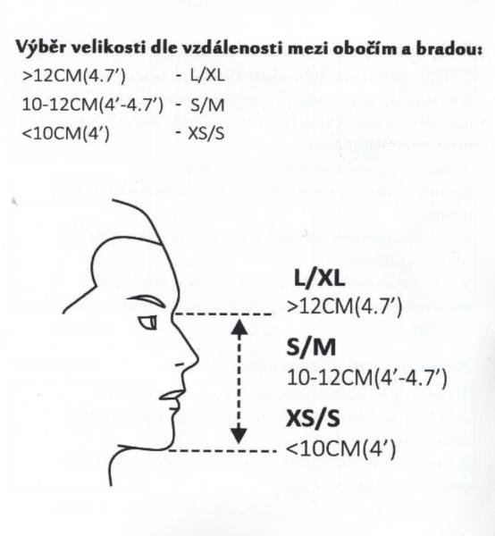 Celoobličejová potápěčská maska Spartan F-2 modrá