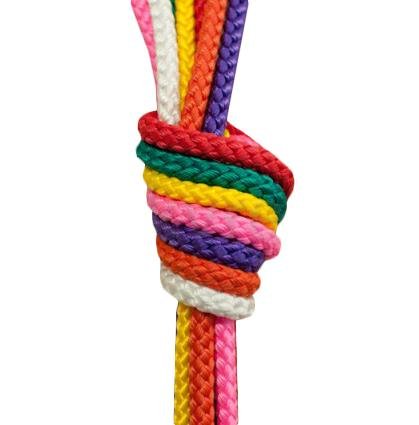 Corda per saltare per ginnastica 2,8 m Sedco Mix di colori rosa chiaro