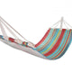 Hamak Sedco 200x80cm w paski zielono-czerwony