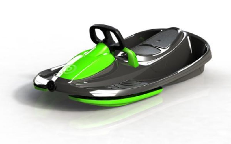 Boby řiditelné Plastkon Stratos 98x56x23cm Černo-zelená Černá