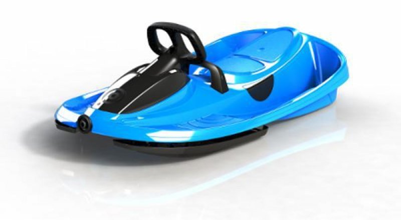 Styrbar Bobslæde Plastkon Stratos 98x56x23cm Blå Blå