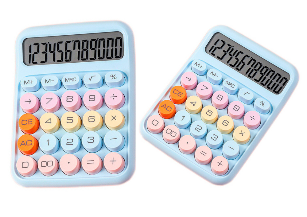 Calculator Blue Office Science Multifunctional Colorful Electronic