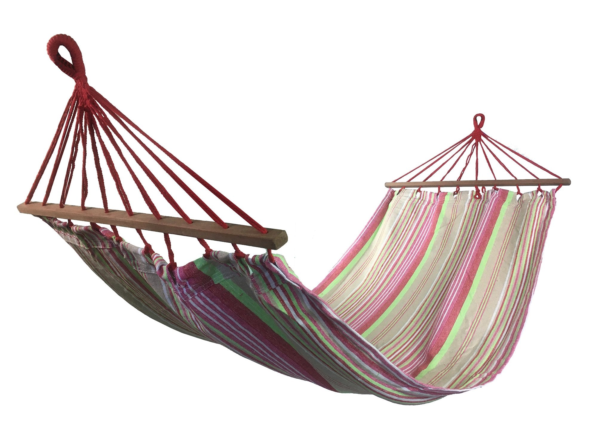 Hamak Sedco - Polycotton 200x90 cm Różowy/zielony