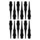 Set Punte Di Ricambio In Plastica Per Freccette Xq Max 12 Pz. Nero