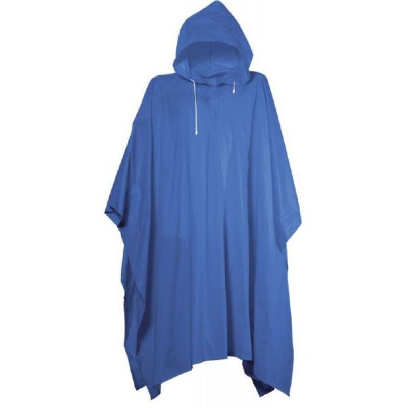 Regenmantel Poncho PVC Dick Blau