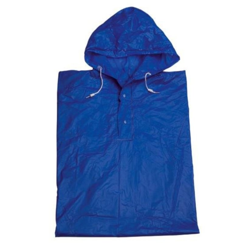 Thick Pvc Raincoat Blue