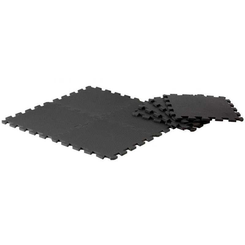 Fitnessmåtte Pure2improve 30x30x0,9cm-8stk Sort