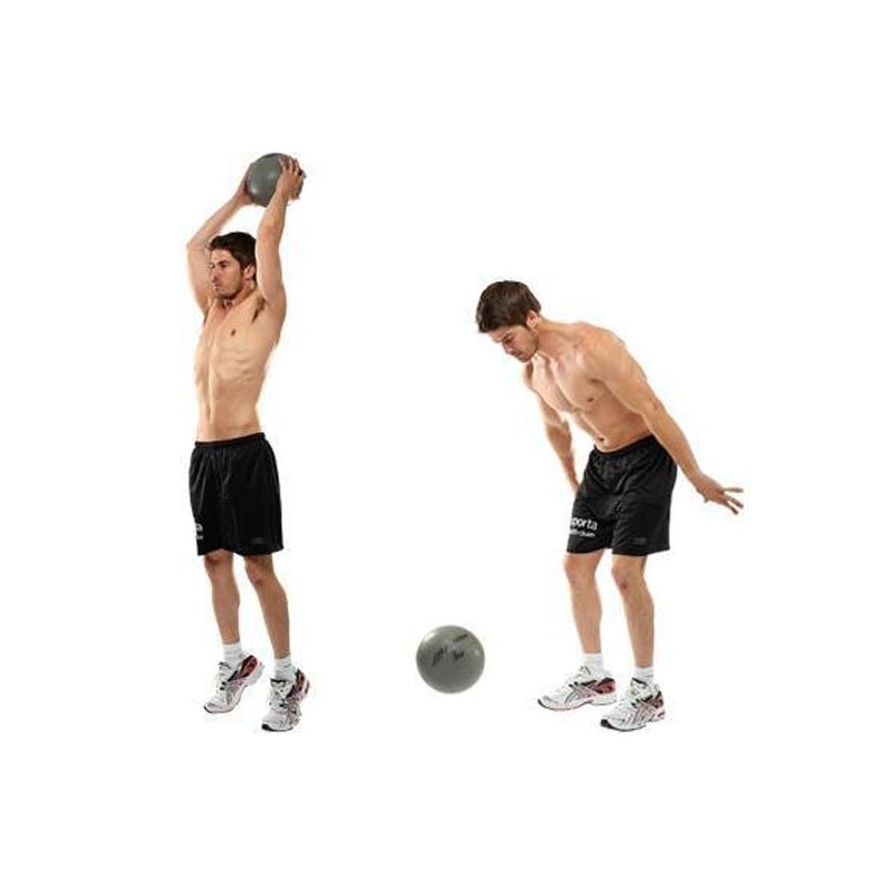 Sedco Slam Ball Gymnastikball Schwarz