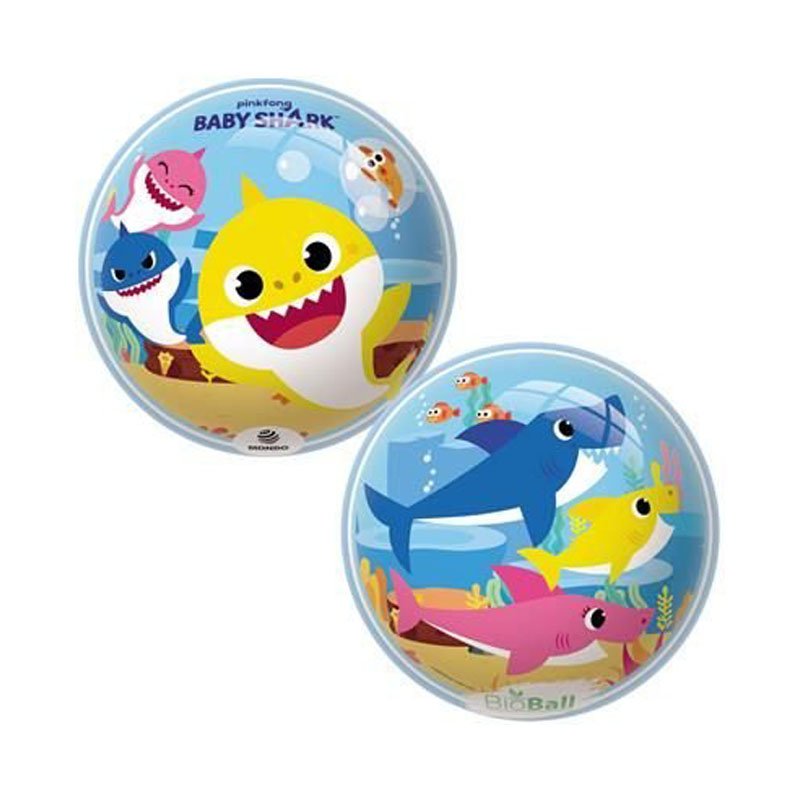 Palla per bambini Mondo Bioball Baby Shark 23 Cm Blu