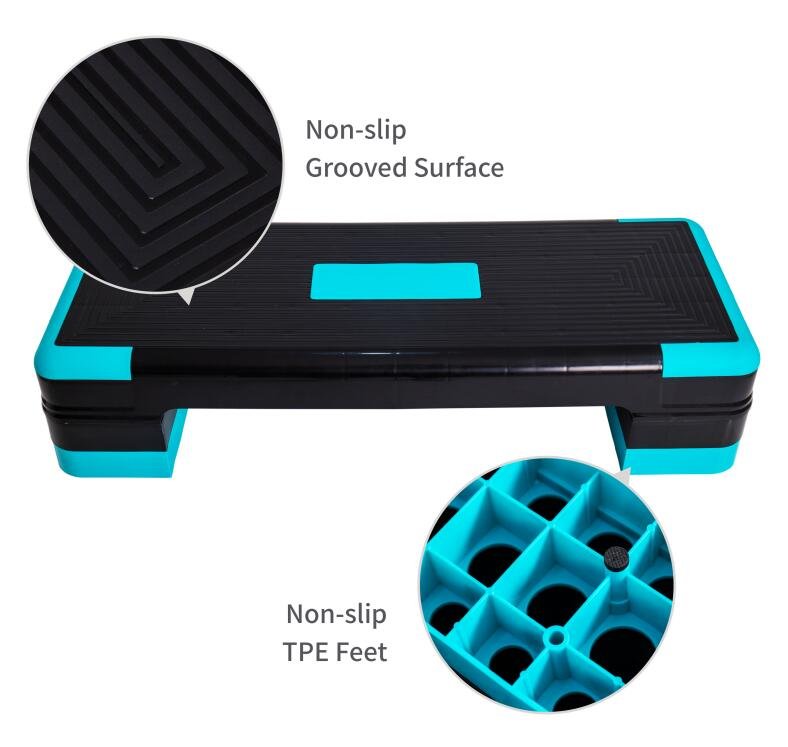 Sedco Aerobic Step Box 90x34x10-15-20 cm Schwarz/Blau