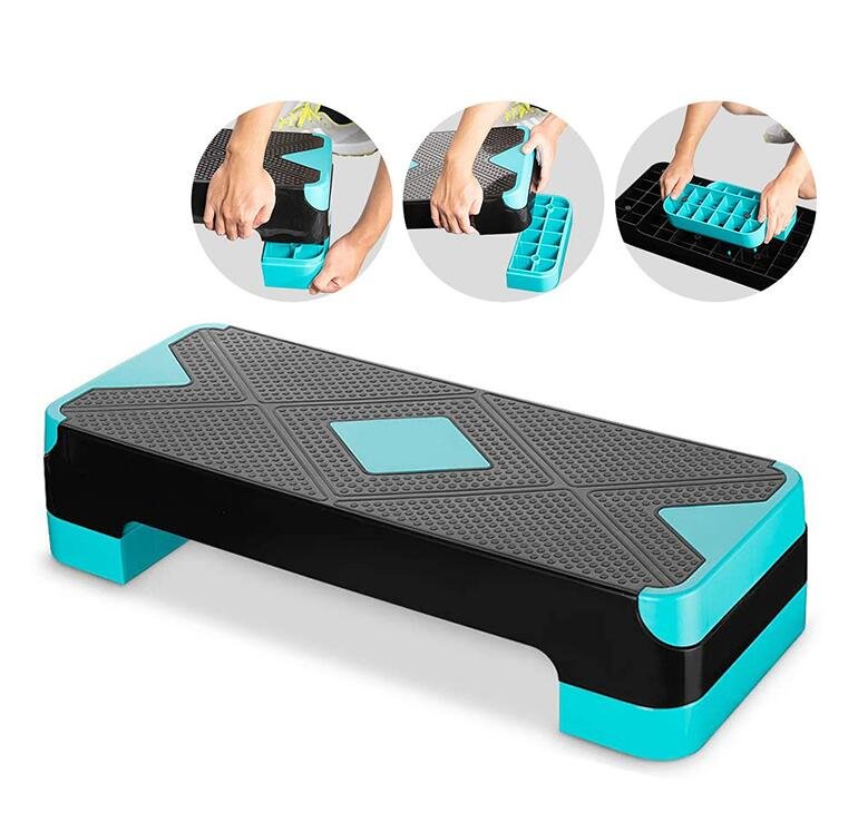 Sedco Aerobic Step Box 68x28x10-15 Černá/modrá