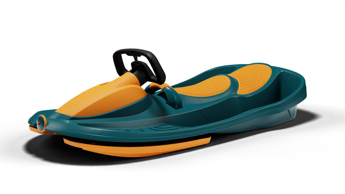 Steerable Bobsled Plastkon Galactus Lava Orange Orange