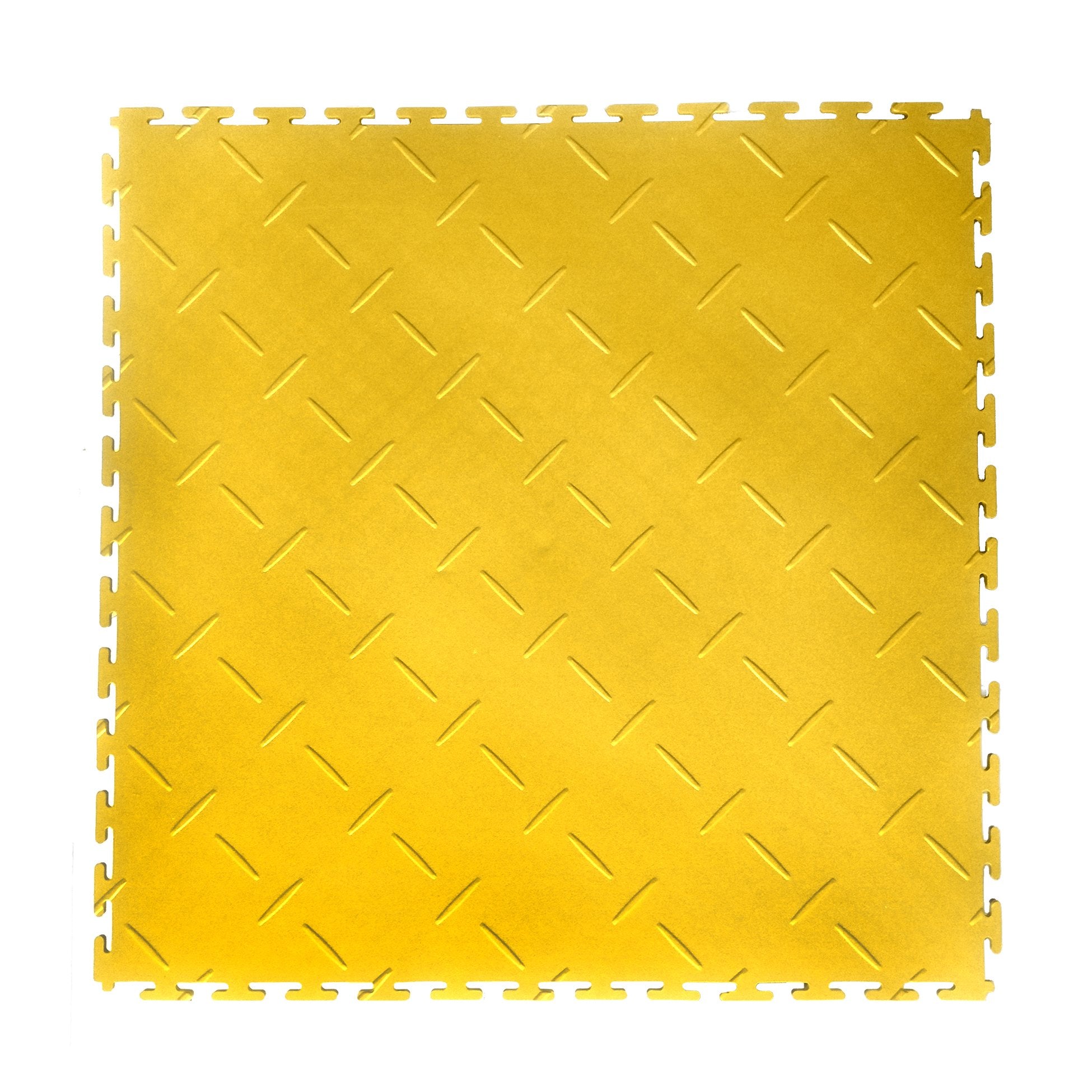 PVC podlahy pro garáže sklady haly tělocvičny Eco - T Lock - Diamond - 498x498x6,5 mm jantarová