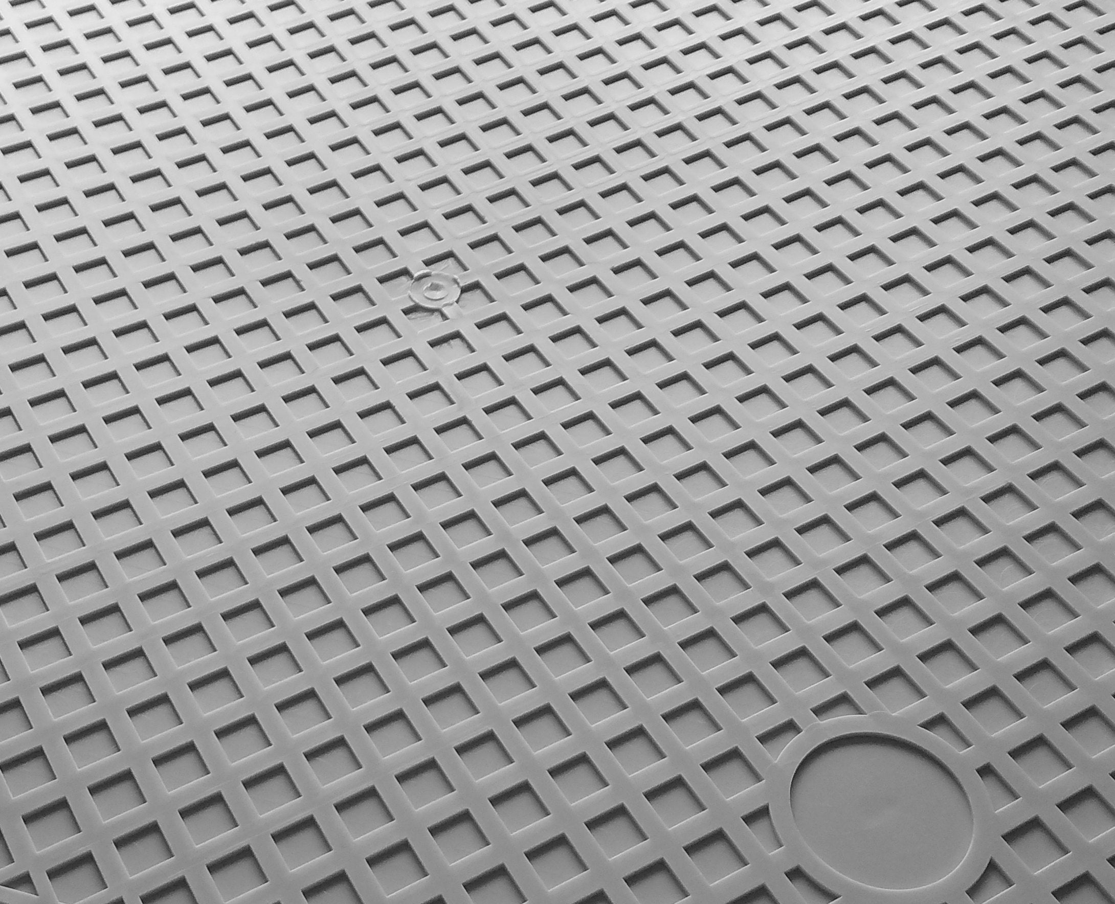 Pvc gulve til garager Lagerhaller Gyms Eco - T Lock - Diamant - 498x498x6,5 Mm Sort