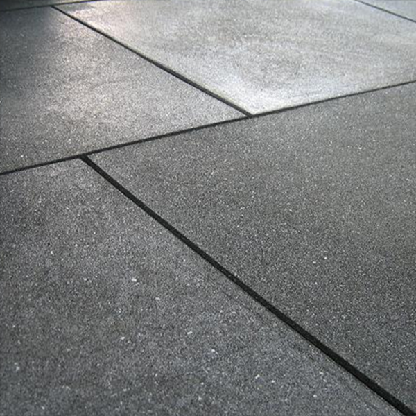 Rubber Fitness Floor Sedco Outdoor 50x50x2 Cm Black