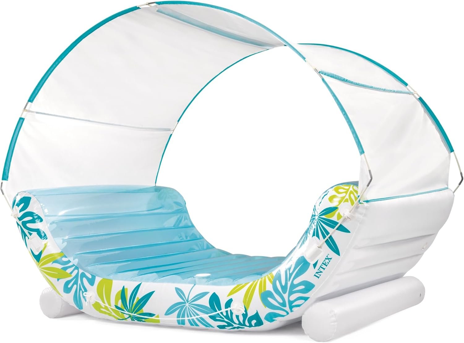Nadmuchiwany leżak Tropical Canopy Lounge Intex 56294 Biały/niebieski