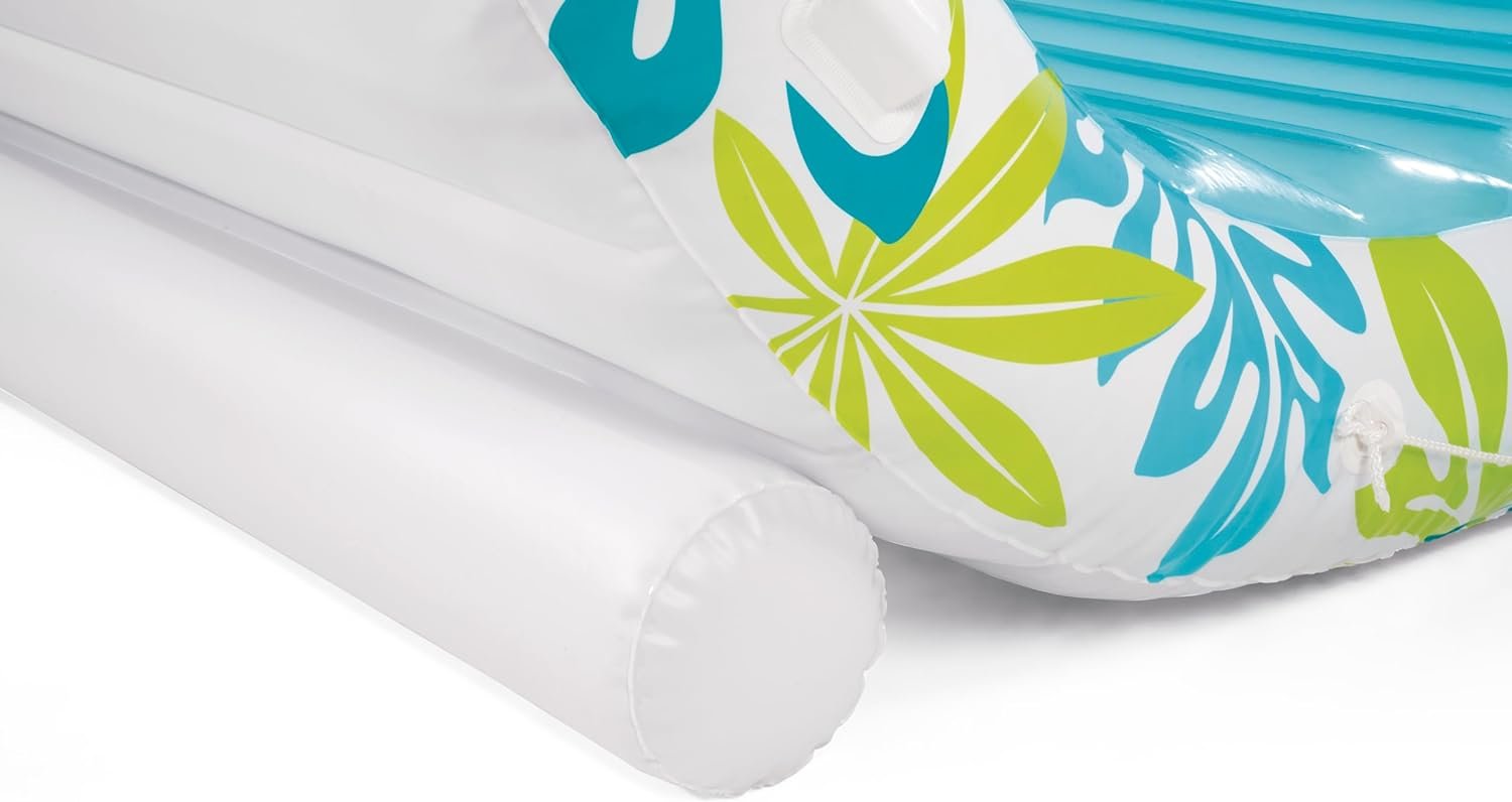 Nadmuchiwany leżak Tropical Canopy Lounge Intex 56294 Biały/niebieski