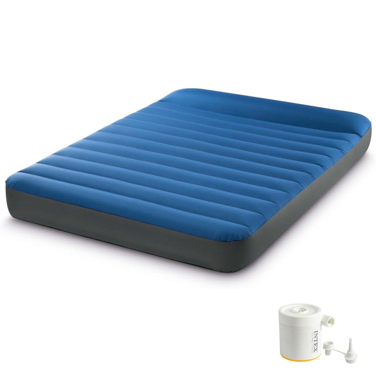 Oppustelig Campingmadras Intex 64012 Campingmadras Helblå