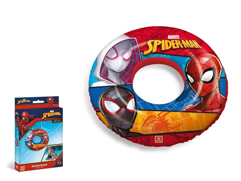 Anello Gonfiabile Mondo Con Stampa Spiderman - 50 Cm Rosso