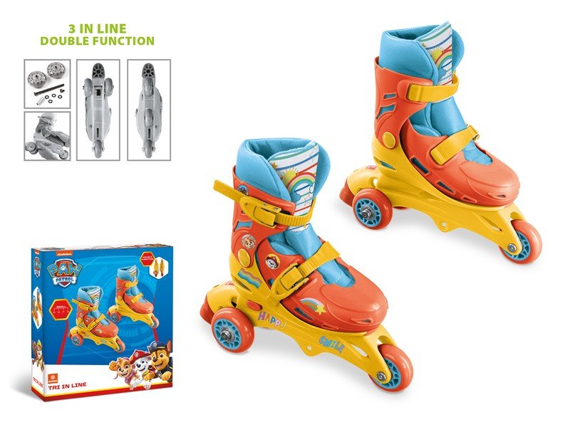 Kinder-Rollschuhe Mondo Paw Patrol Tri-Inline-Skates 29-32