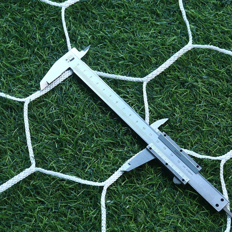 Red De Fútbol Sedco De Fibra De Poliéster 5,5x2 M - Set Para Dos Porterías Blanco