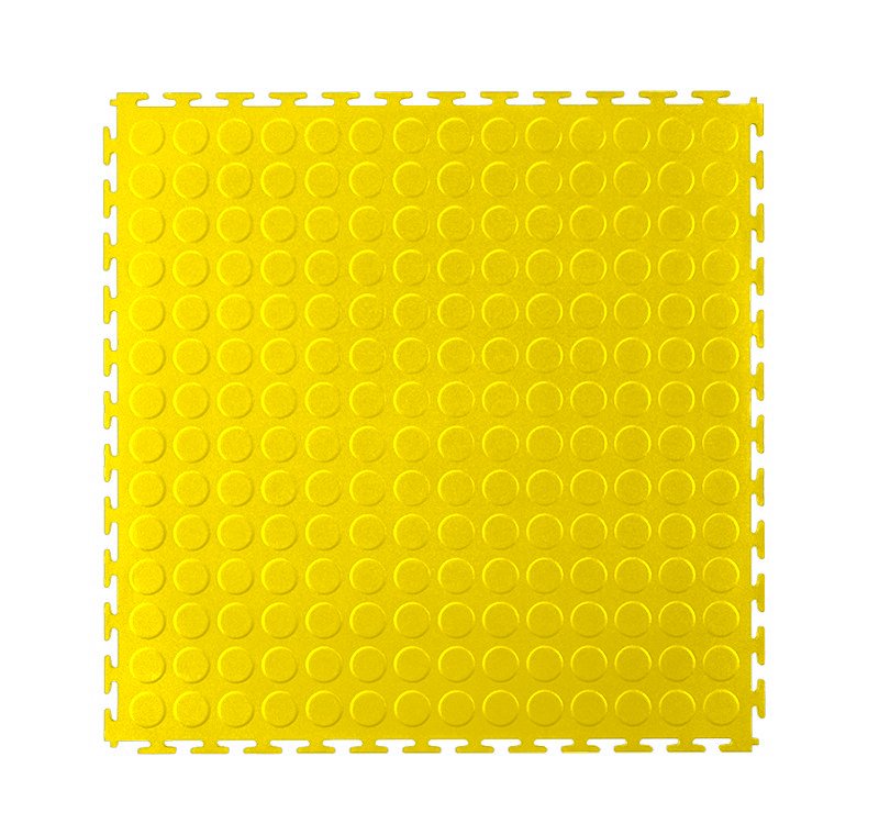 PVC podlahy pro garáže sklady haly tělocvičny eko - T zámek - mince - 498x498x6,5 mm jantarová