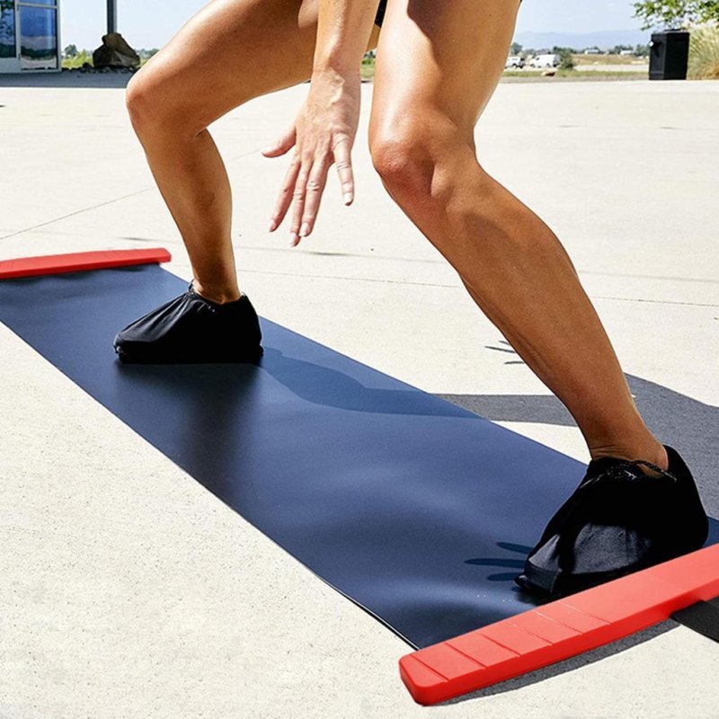 Gymnastikmatte Slider Board Bb1024 Sedco 180x50 cm Rot/Schwarz