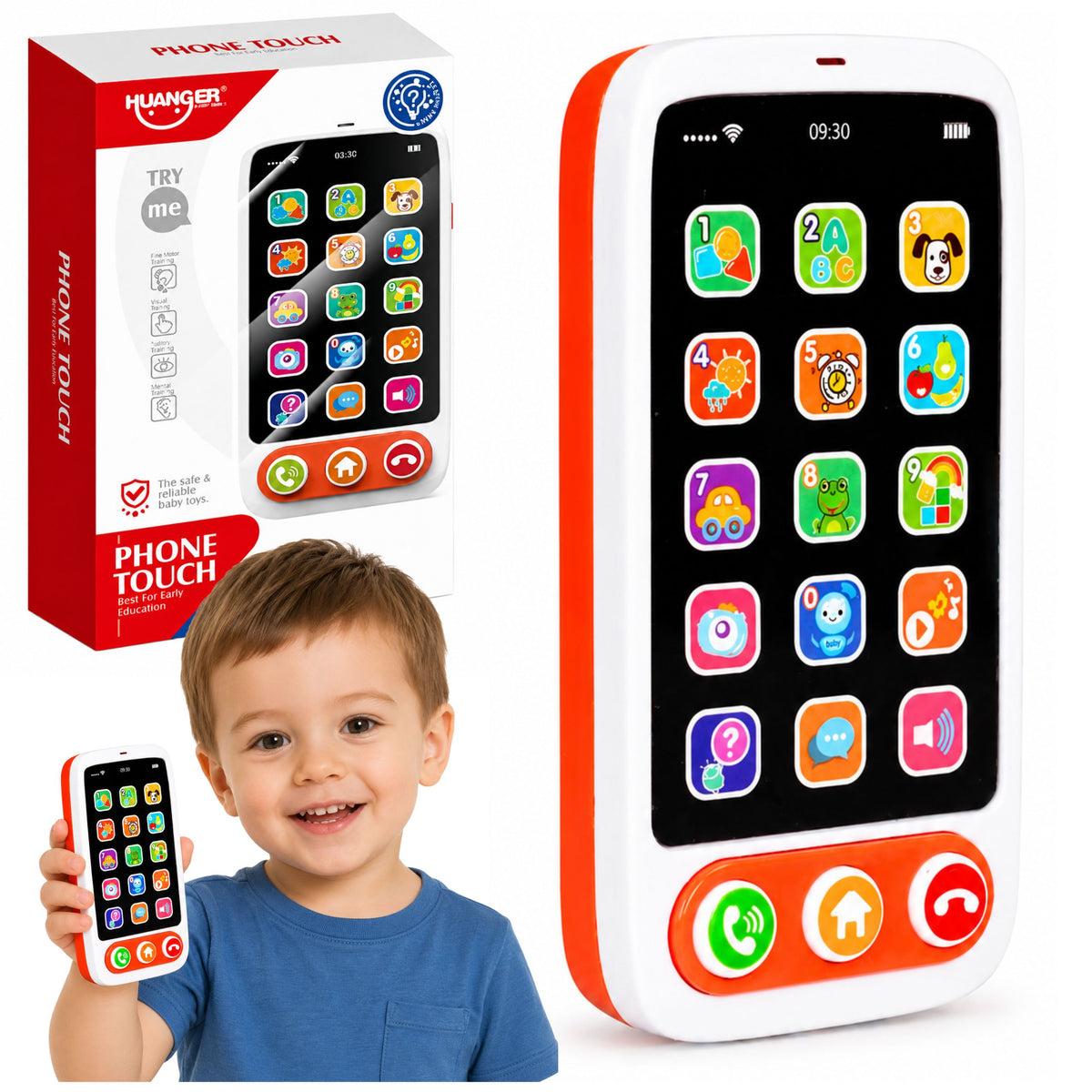 Smartphone Children's Interactive Educational Phone Sounds Lights