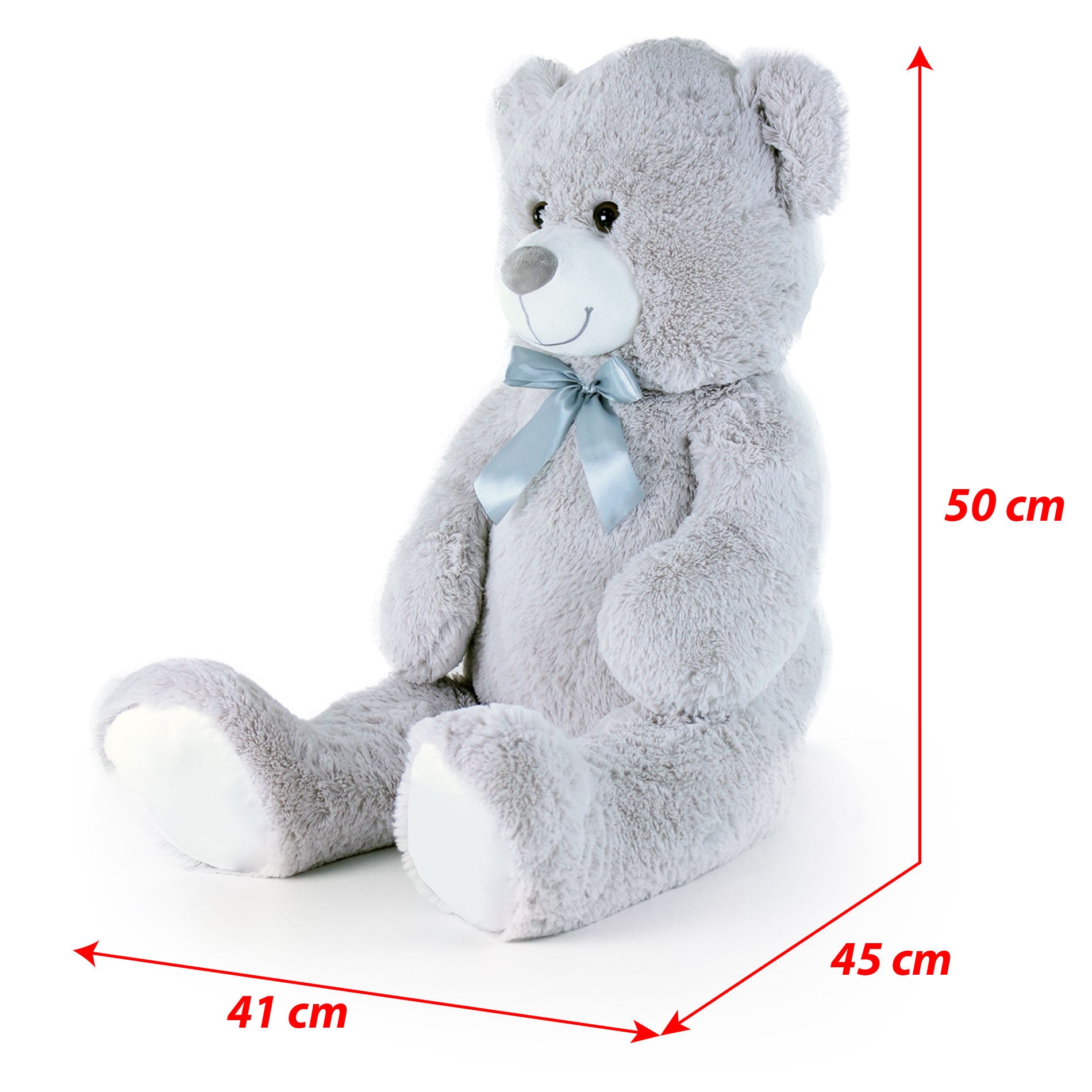 Big Teddy Bear Hugo With Tag 80 Cm