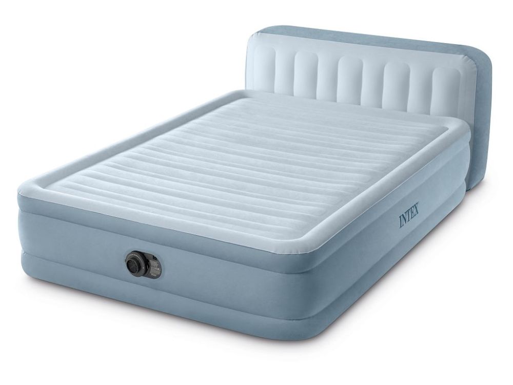 Colchão Inflável Intex 64450 Queen Plush Cabeceira 152x236x86cm