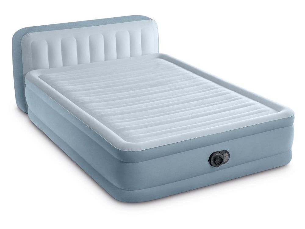 Colchão Inflável Intex 64450 Queen Plush Cabeceira 152x236x86cm