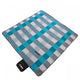 Strand-/picknickfilt Yate Fleece med Peva-folie - 200x200 Cm Grå/blå
