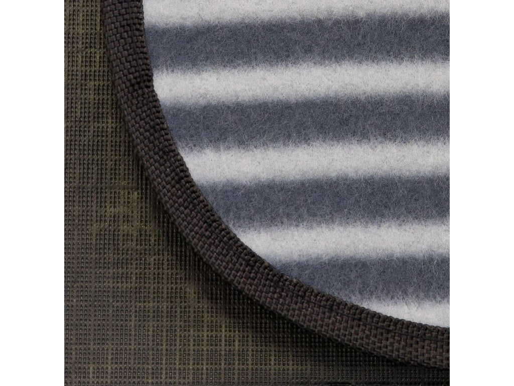 Strand-/picknickfilt Yate Fleece med Peva-folie - 200x200 Cm Grå/blå