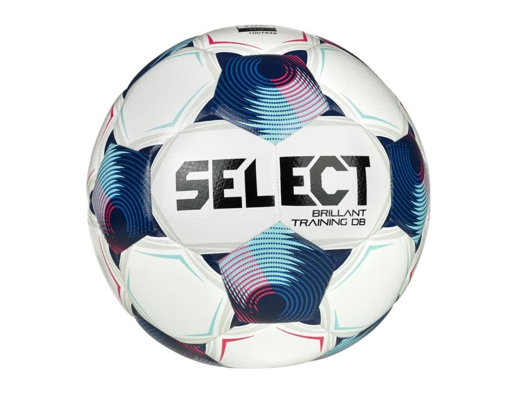 Futbalová lopta Select Brillant Training Db - 5 - biela/modrá 5