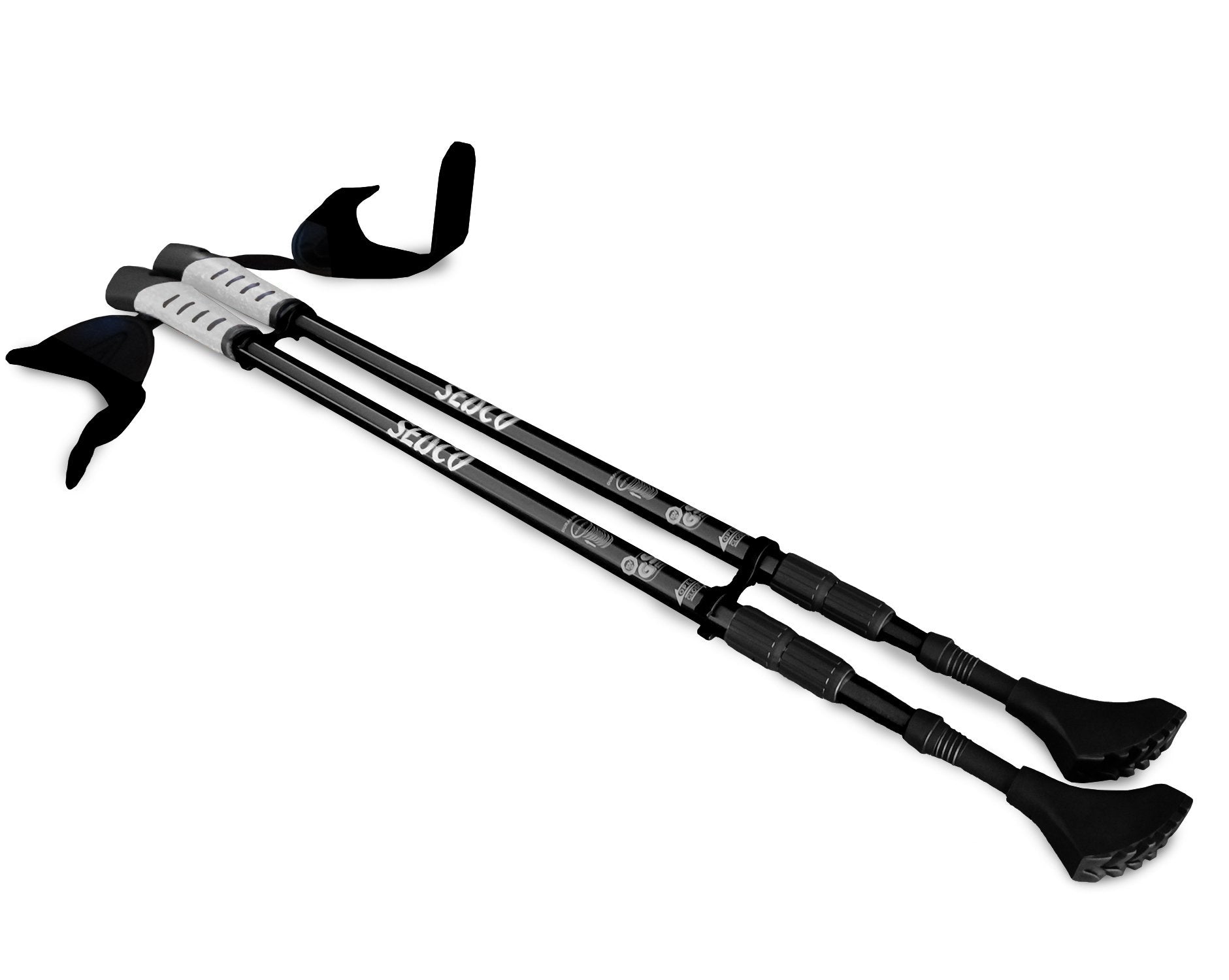 Trekingové teleskopické hole Sedco Nordic Mt.blanc 65-135 Cm Black