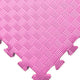 Tatami-Puzzlematte – einfarbig – 50 x 50 x 1,3 cm, Fitnessmatte, Rosa