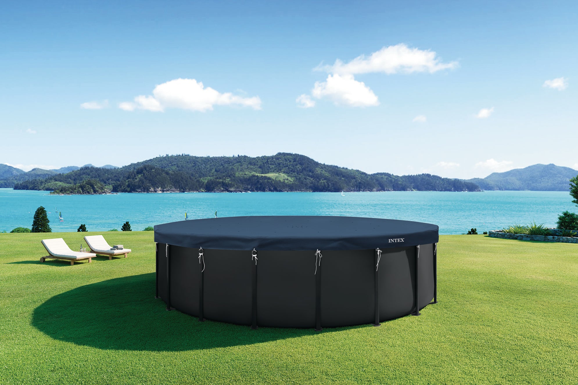 Intex All-Season Deluxe 610 cm Ganzjahres-Poolabdeckung