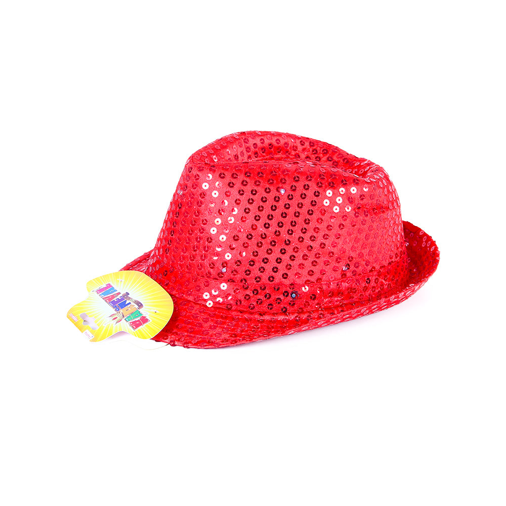 Roter Disco-Hut mit LED