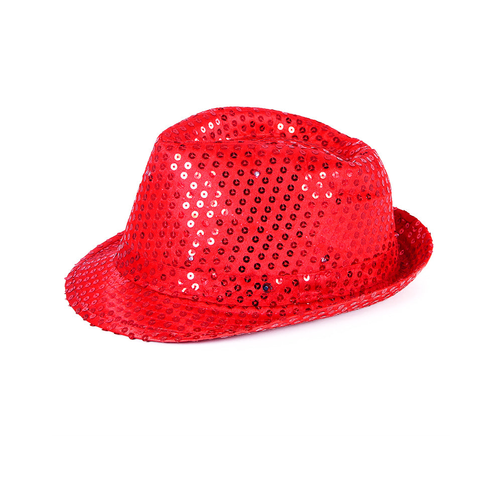 Roter Disco-Hut mit LED