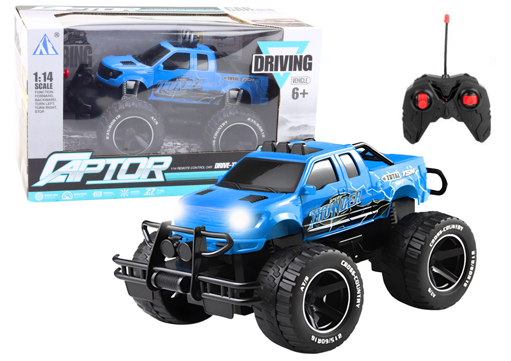 Remote Controlled Off-road Vehicle Rc 1:14 Blue
