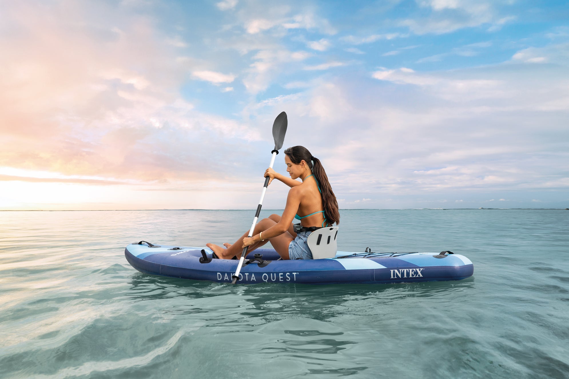 Kayak Intex 68245 Dakota Quest™ Sit-on-top / Sup Ibrido Blu
