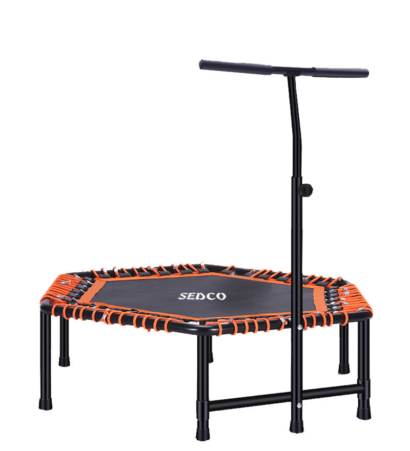 Sedco Fitness trampolína s rukojetí Tp105 Hexagon - 122 cm oranžová
