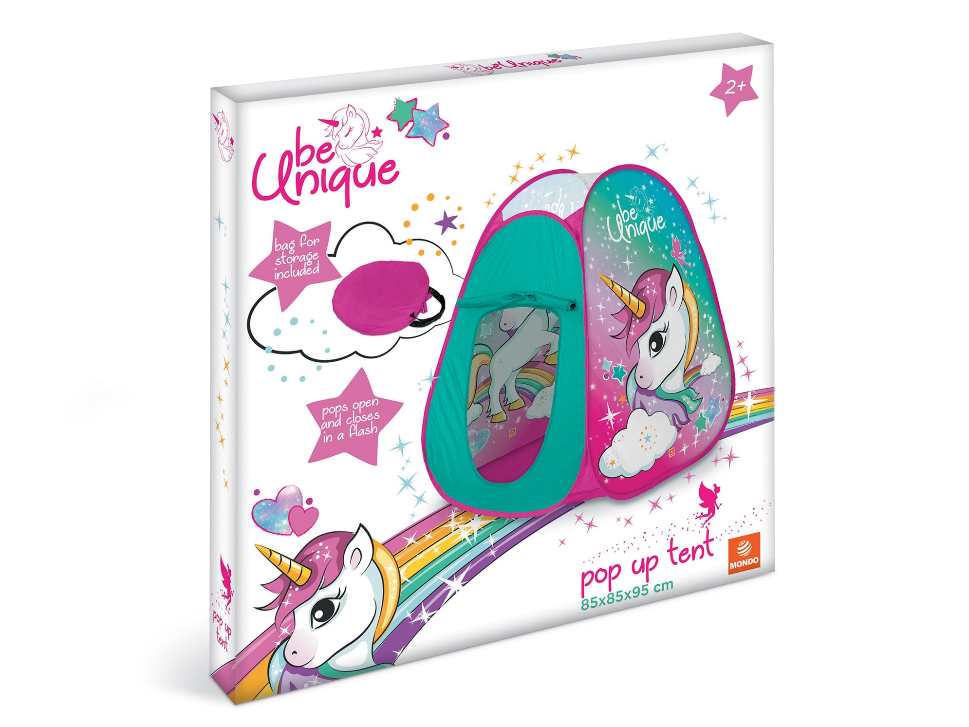 Kinderzelt Pop Up Mondo Einhorn 85x85x95 cm