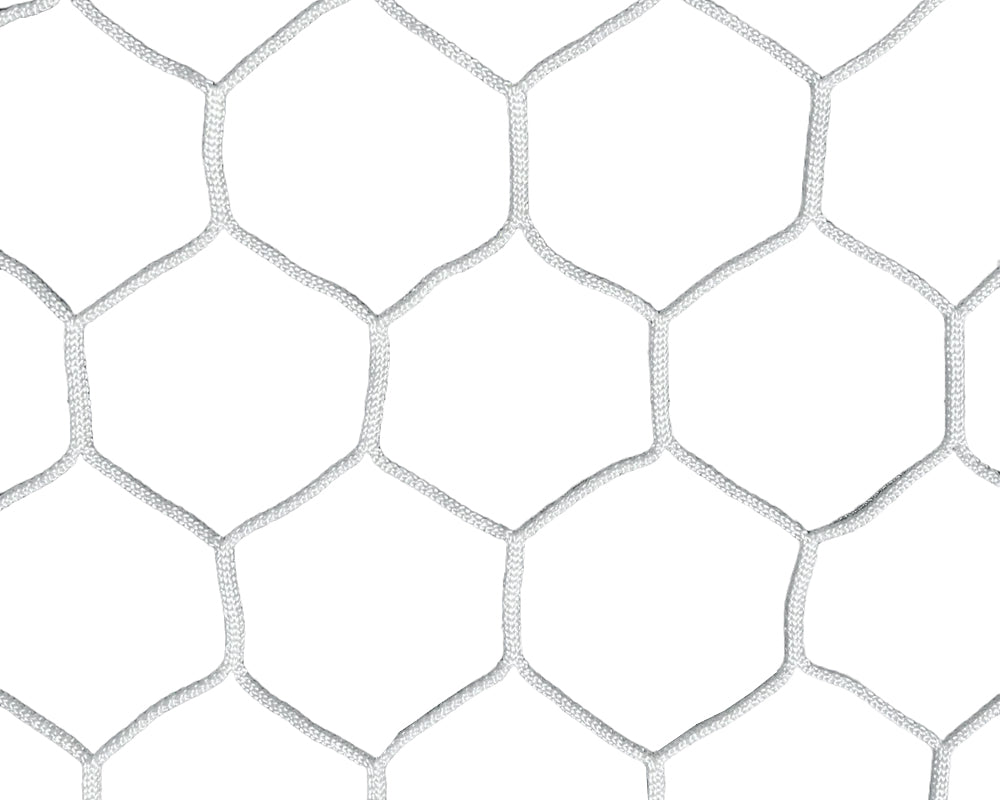 Rete da calcio Sedco Pes Hexagon 3x2 M - Set per due porte Bianca