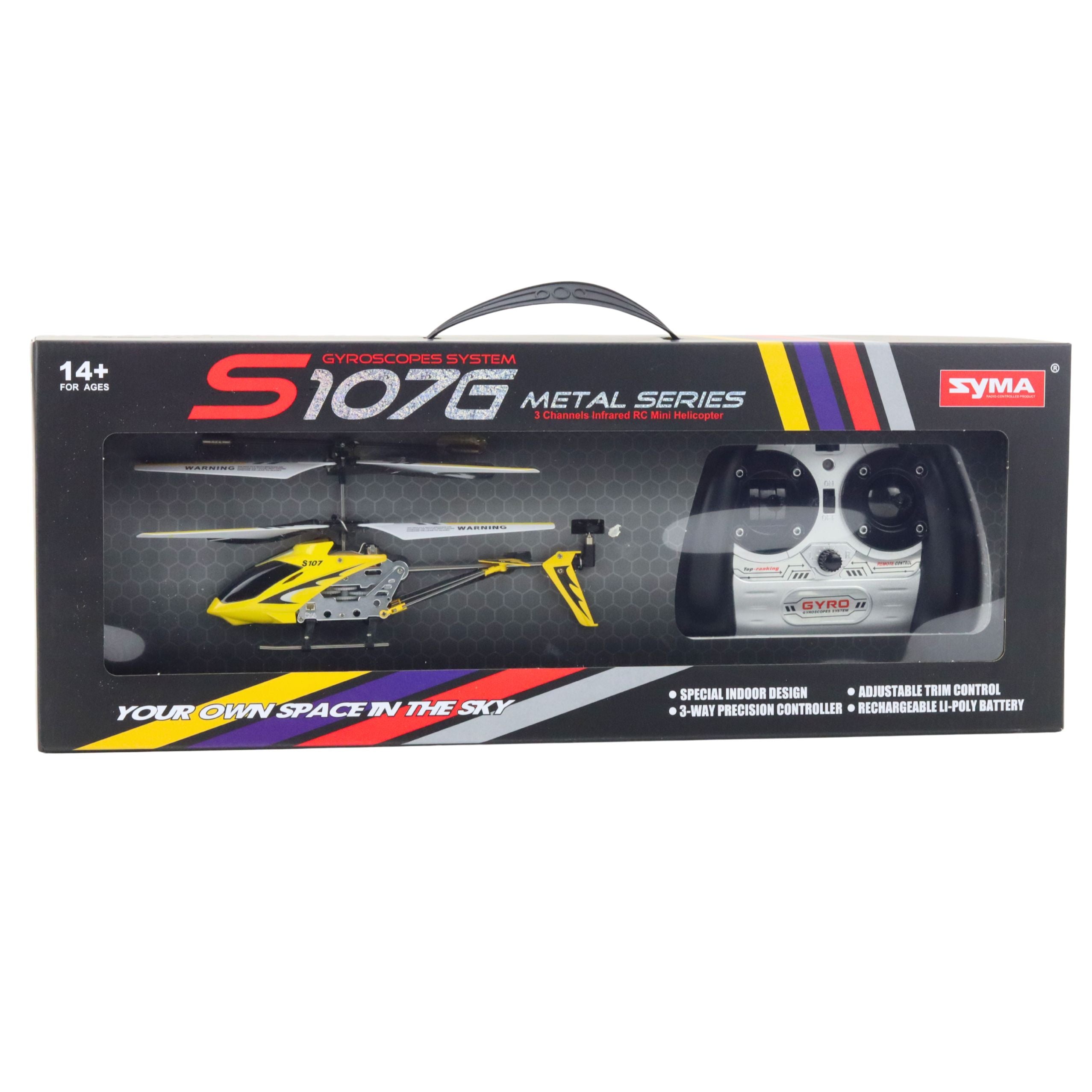 Syma S107g Gyroscope Remote Controlled Rc Helicopter Yellow