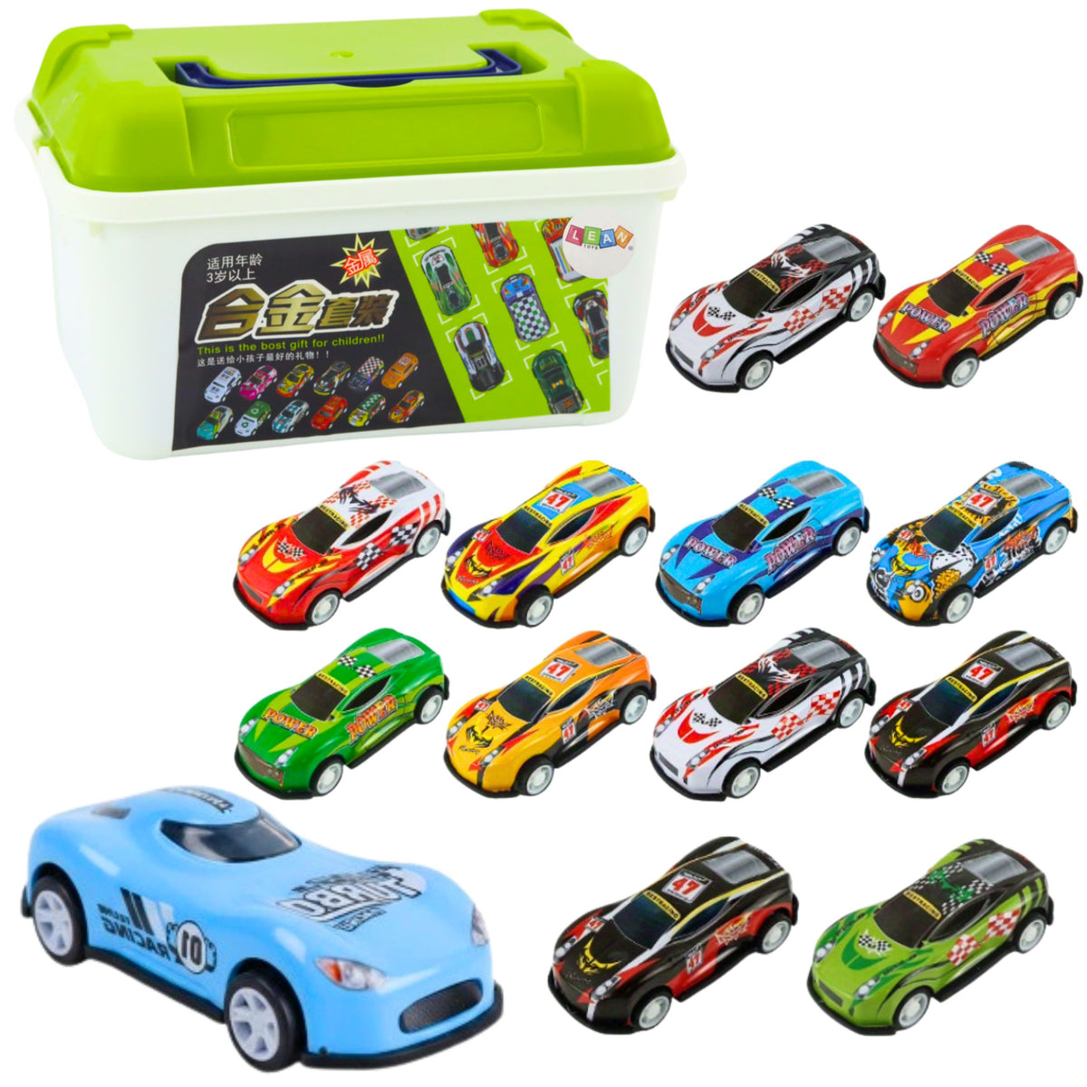 Set Of Springs In A Suitcase 30 Pcs. Cars
